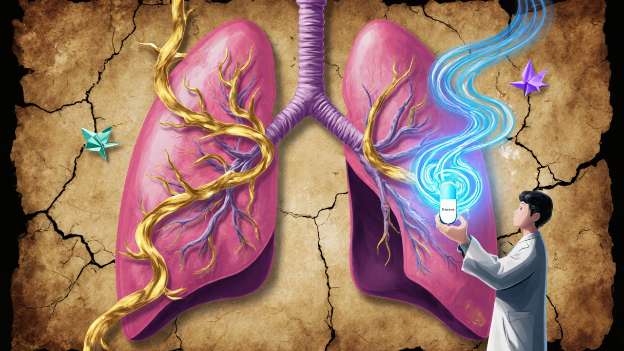 ピルフェニドンが特発性肺線維症の炎症と免疫に与える影響