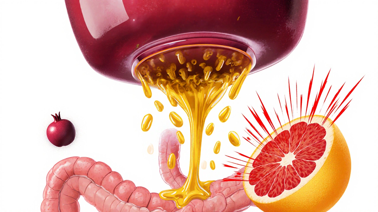 ザクロジュースと薬の相互作用：グレープフルーツと同じようにCYP酵素に影響する？