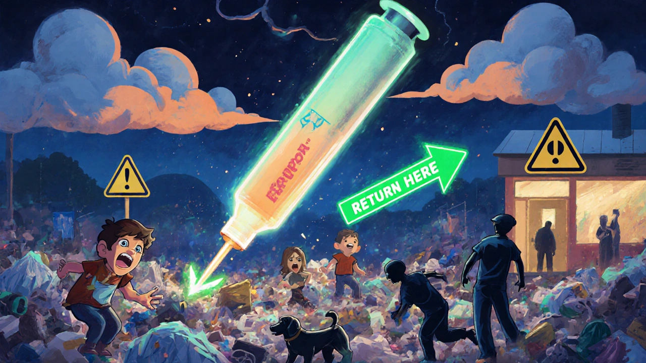 期限切れのエピペン、吸入器、パッチの正しい処分方法