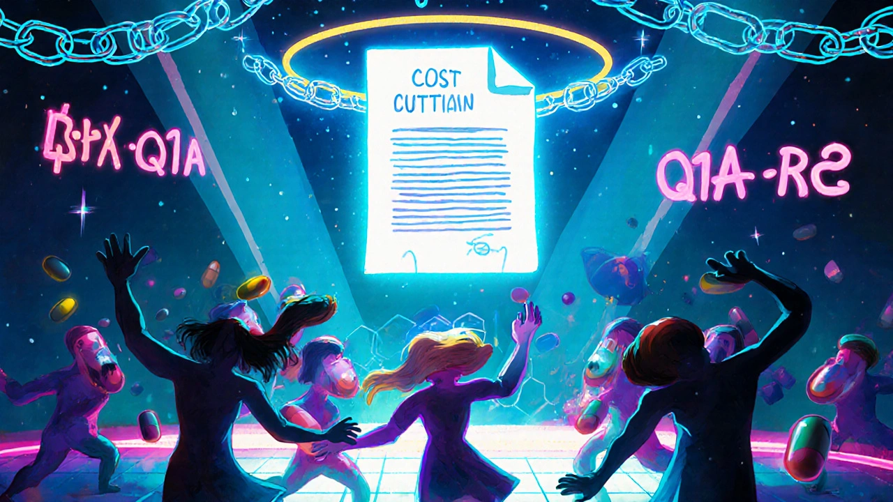 薬の分子がダンスする派手なパーティーで、プロトコルが神聖な巻物のように輝く。