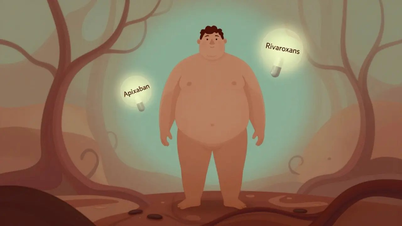 肥満患者におけるDOACの投与：有効性、安全性、副作用