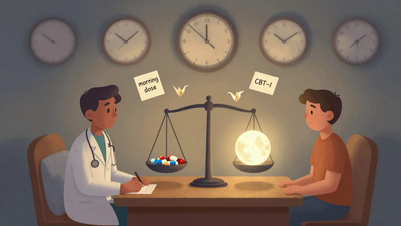 薬と月を秤にかける医師と患者、時計が逆回転する surreal な対話