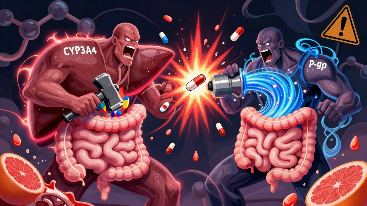 抗ウイルス薬のCYP3A4とP-グリコタンパク質相互作用：臨床でのリスクと管理