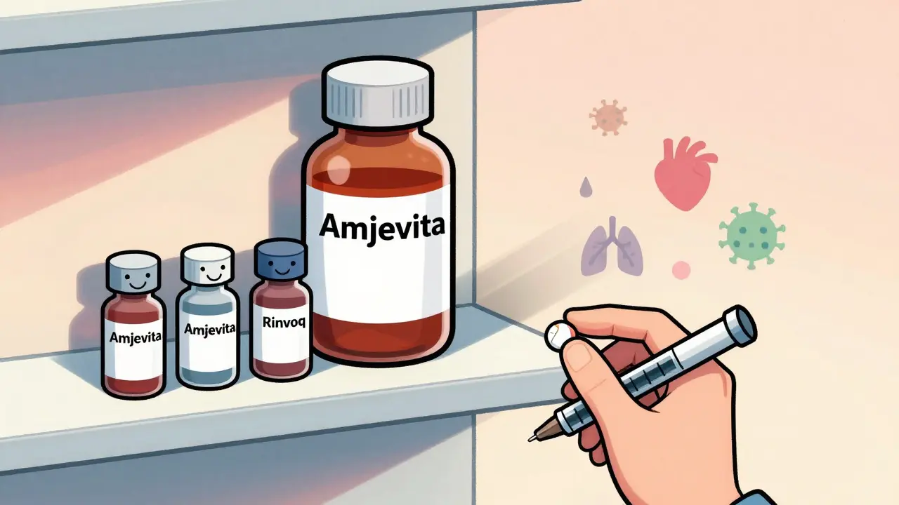 バイオシミラーとJAK阻害薬がオリジナル薬より小さくても優れた選択肢である様子。