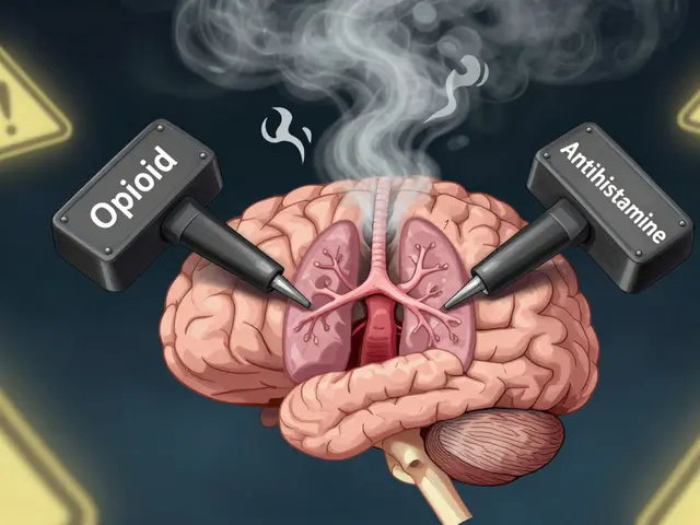 オピオイドと抗ヒスタミン薬の併用：過剰な眠気と呼吸抑制のリスク