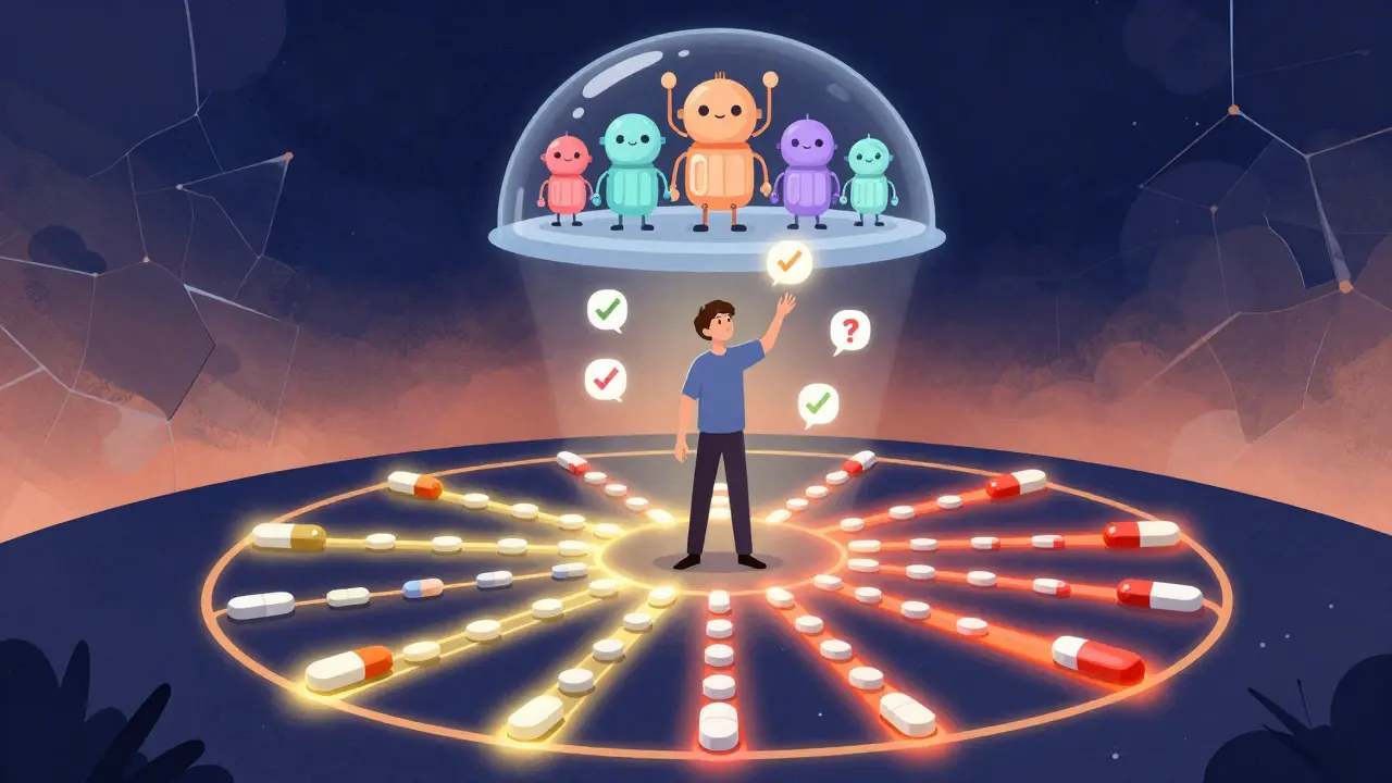 適切な服薬管理を示す象徴的なシーン